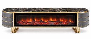 Fire Place TV Table
