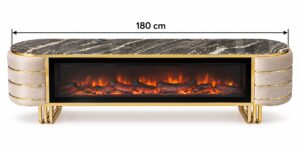 Fire Place TV Table