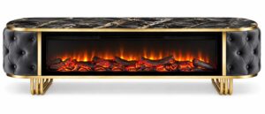 Fire Place TV Table
