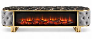 Fire Place TV Table